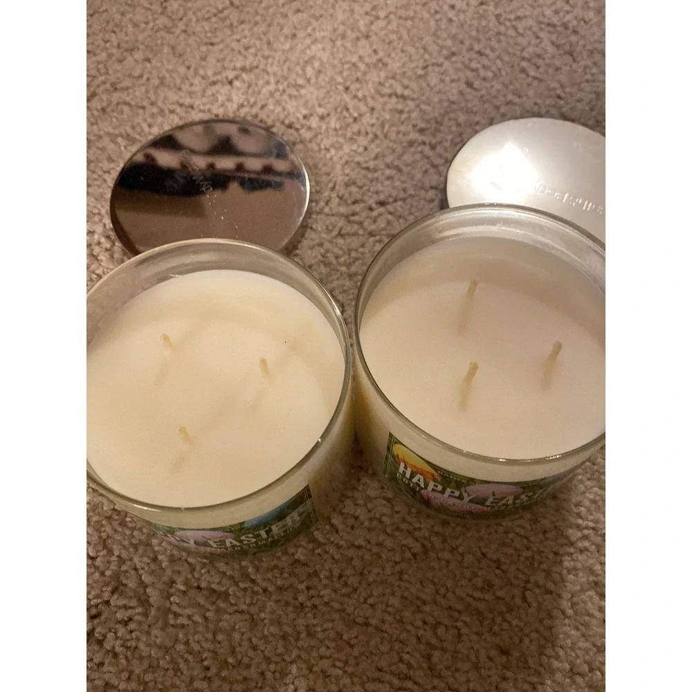 Bath and Body Works happy Easter cotton candy marshmallow candles‎ 2x